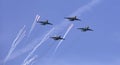 Su25 frogfoot attack aircraft close up in the sky with clouds Royalty Free Stock Photo