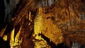 Su Mannau cave in Sardinia with stalactites' pipe organ Royalty Free Stock Photo