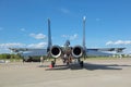 The Su-30SM, rear view