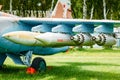 Su-17 is a Soviet variable-sweep wing fighter Royalty Free Stock Photo
