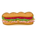 Sub sandwhich Royalty Free Stock Photo