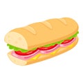 Sub sandwich illustration Royalty Free Stock Photo