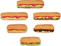 Sub Sandwiches Royalty Free Stock Photo