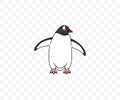 Subantarctic penguin or gentoo penguins, graphic design