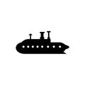 Subaqueous vessel icon Royalty Free Stock Photo