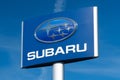 Subaru Automobile Dealership and Sign