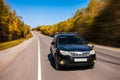 Subaru Forester moving on the road