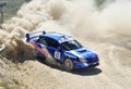 A Subaru Impreza on race Royalty Free Stock Photo