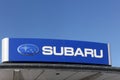 Subaru logo on a facade