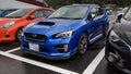 Subaru WRX STI VAB parked on the stadium parking lot Shizuoka Japan September 8th 2018