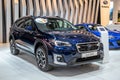 Subaru XV car showcased at the Autosalon Motor Show. Brussels, Belgium - January 9, 2020