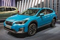 Subaru XV car showcased at the 89th Geneva International Motor Show. Geneva, Switzerland - March 5, 2019