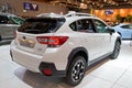 Subaru XV compact SUV car at the Brussels Autosalon Motor Show. Belgium - January 18, 2019