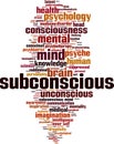 Subconscious word cloud