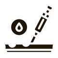 Subcutaneous Injection for Rejuvenation Icon Vector Glyph Illustration