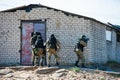 Subdivision anti-terrorist police during a tactical exercises