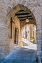 Subiaco old town in a summer morning, province of Rome, Latium, central Italy.