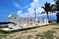 Subic Bay Freeport Zone Sign Royalty Free Stock Photo