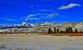 Sublette Peak in the Absaroka Mountain Range on Togwotee Pass as seen from Dubois Wyoming Royalty Free Stock Photo
