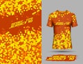 Sublimation printing jersey design for tshirt sports team Royalty Free Stock Photo