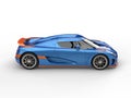 Sublime blue and orange metallic race concept car