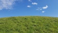 Sublime Grassy Hill and Blue Sky Royalty Free Stock Photo