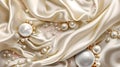 Sublime pearl oasis, silk and foil euphoria Royalty Free Stock Photo