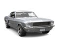Sublime silver American vintage muscle car