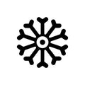 Sublime snow swirl snowflake icon