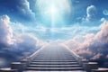 Sublime Stairway to heaven. Generate Ai