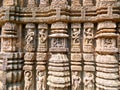 Sublime works of making idols carved out of stones of Konark Sun Temple, Odisha, India