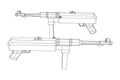 Submachine gun german MP 40 world war 2 firearms pistol