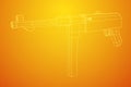 Submachine gun german MP 40 world war 2 firearms pistol