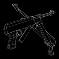 Submachine gun german MP 40 world war 2 firearms pistol