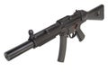 Submachine gun MP5 with silencer Royalty Free Stock Photo