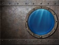 Submarine or battleship porthole steam punk metal