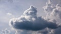 Dark cumulus mediocris cloud Royalty Free Stock Photo