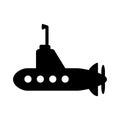 Submarine icon vector set. Military illustration sign collection. army symbol.