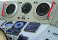 Submarine navigation panel Royalty Free Stock Photo