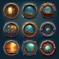 submarine porthole window game ai generated