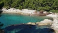 Submarine repair on Croatian beach near Stoja