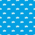 Submarine with round nose pattern vector seamless blue