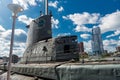 Submarine, sunken Japanese warship of World War II Royalty Free Stock Photo