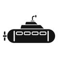 Submarine toy icon simple vector. Cute vehicle