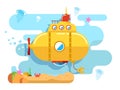 Submarine Under Water Royalty Free Stock Photo