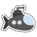 Submarine vehicle icon