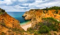 Submarino Beach (Praia do submarino in portuguese), located in Alvor, region of Algarve, Portugal. Praia do Submarino,