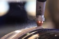 Submerge arc welding process for hard surfacing