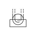 submerge icon. Element of physics science for mobile concept and web apps icon. Thin line icon for website design and development