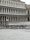 Submerged Saint Mark Square in Venice in Italy Royalty Free Stock Photo